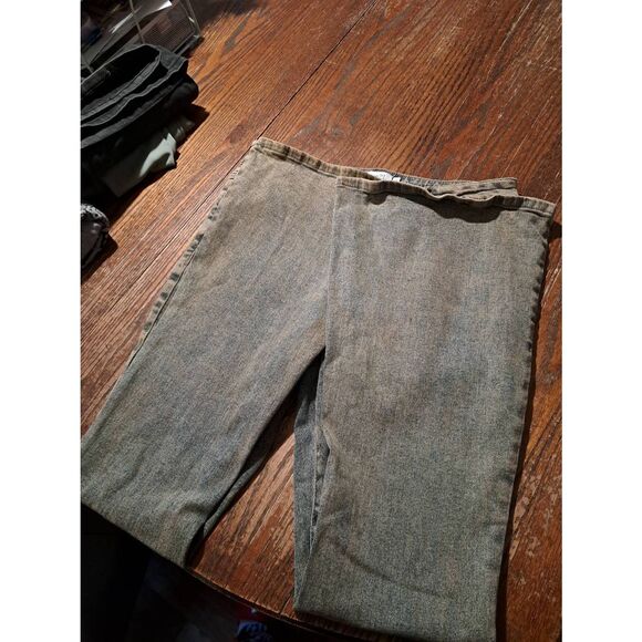 Rue 21 Womens 12 Grungy Dirty Look Denim Flare Leg Jeans Belt Loops Pockets - Picture 3 of 4